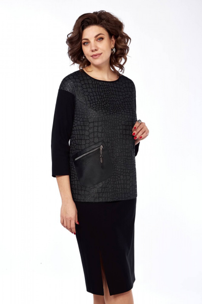 Блуза и юбка прямой силуэт демисезонный комплект Matini 1.993/1 - фото 4