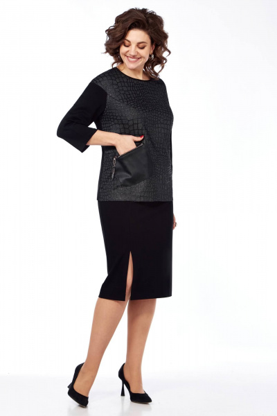 Блуза и юбка прямой силуэт демисезонный комплект Matini 1.993/1 - фото 3