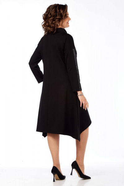Элегантное платье трапеция из трикотажа с воротником Matini 3.1461/1 - фото 4