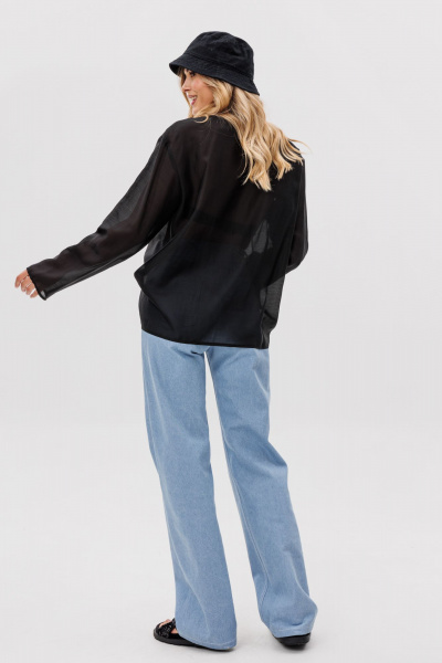 Джинсовые брюки прямого кроя с накладными карманами EOLA 2808 голубой - фото 14