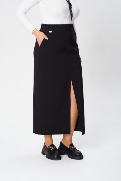 Юбка макси высокая талия с разрезом из вискозы AXXA 3012 - фото 6