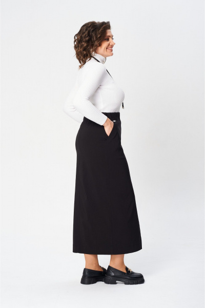 Юбка макси высокая талия с разрезом из вискозы AXXA 3012 - фото 3