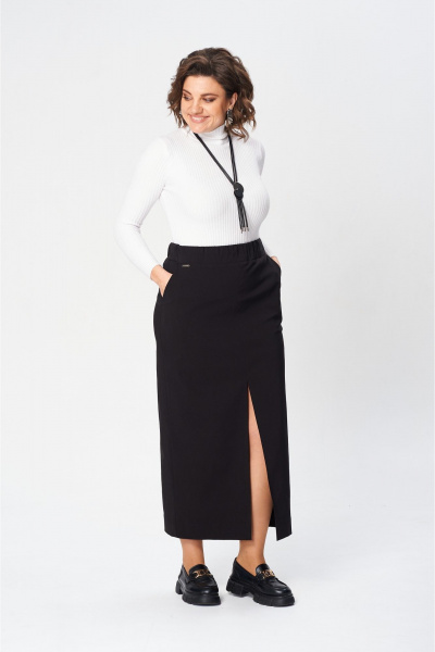 Юбка макси высокая талия с разрезом из вискозы AXXA 3012 - фото 2