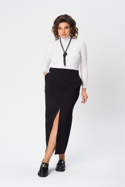 Юбка макси высокая талия с разрезом из вискозы AXXA 3012 - фото 1