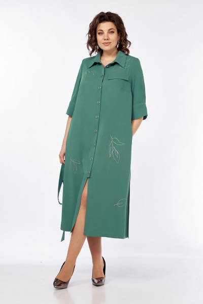 Платье в стиле Шанель с бусинами и фигурным низом Jurimex 3270-2 - фото 7