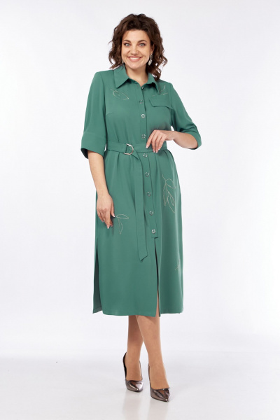 Платье в стиле Шанель с бусинами и фигурным низом Jurimex 3270-2 - фото 3