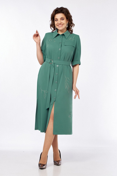 Платье в стиле Шанель с бусинами и фигурным низом Jurimex 3270-2 - фото 1