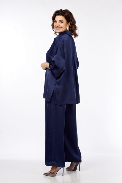 Двухпредметный костюм блуза с лацканами и брюки свободного кроя Jurimex 3272-2 - фото 6