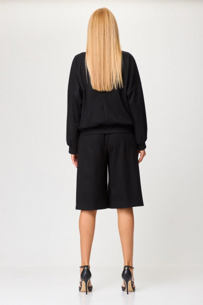 Джемпер и шорты в повседневном стиле из трикотажа Gamma Gracia 799 черный - фото 6