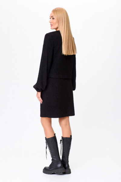 Жакет и юбка с карманами для делового образа Gamma Gracia 800 черный - фото 4