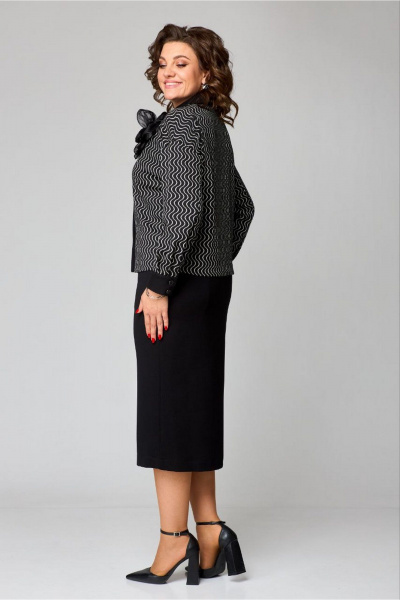 Классический костюм с жакетом и юбкой из трикотажа Danaida 2251 - фото 6