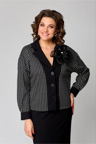 Классический костюм с жакетом и юбкой из трикотажа Danaida 2251 - фото 5