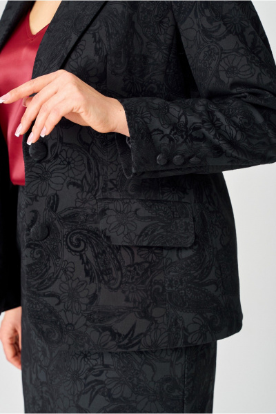 Поясное платье с изысканной рюшей и разрезом Angelina & Сompany 1204 - фото 8