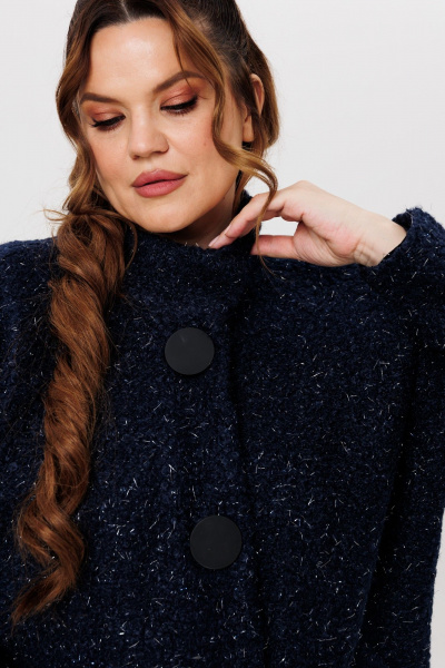 Пальто Michel chic 363/1 темно-синий - фото 7