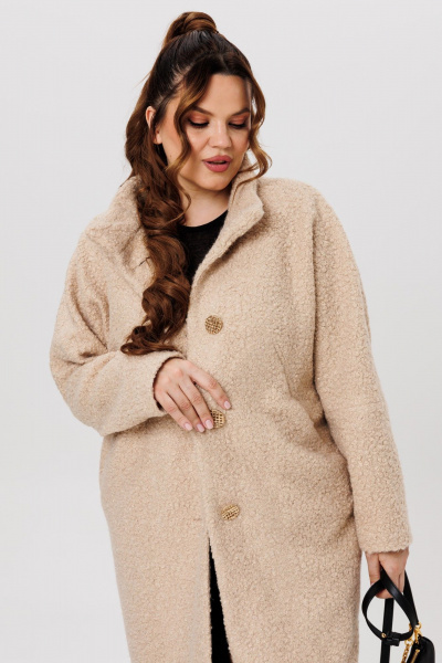 Пальто Michel chic 363/1 бежевый - фото 7