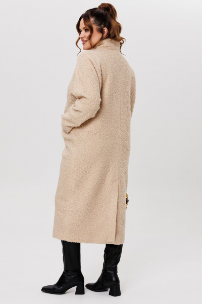 Пальто Michel chic 363/1 бежевый - фото 6