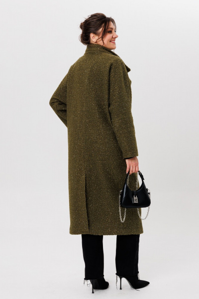 Пальто Michel chic 363/1 хаки - фото 8