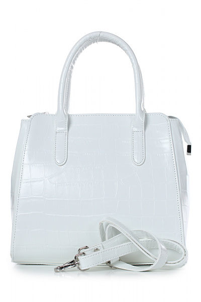 Сумка из экокожи для летних повседневных образов Galanteya 27624.24с988к45 белый - фото 2