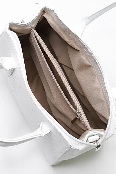 Сумка из экокожи для летних повседневных образов Galanteya 27624.24с988к45 белый - фото 5