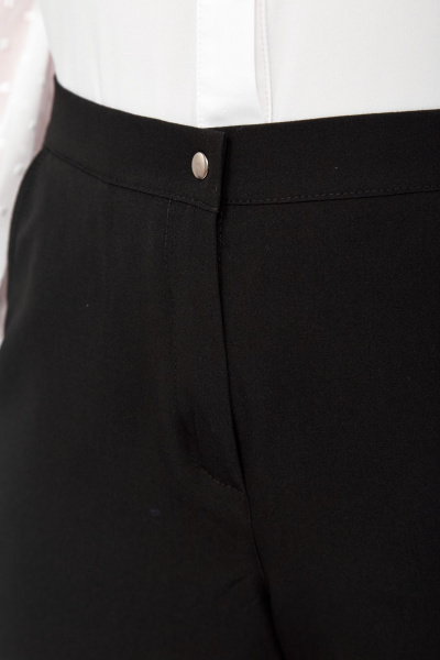 Черные брюки женские из текстиля с эластичным поясом Abbi 2026 - фото 11