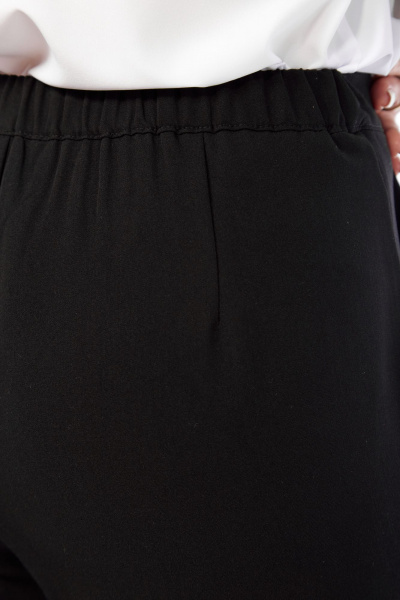 Черные брюки женские из текстиля с эластичным поясом Abbi 2026 - фото 7