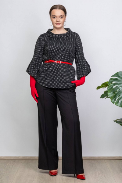 Джемпер мультиколор из трикотажа для повседневной носки Camelia 2459 2 - фото 5