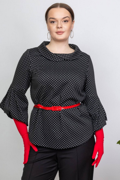 Джемпер мультиколор из трикотажа для повседневной носки Camelia 2459 2 - фото 1