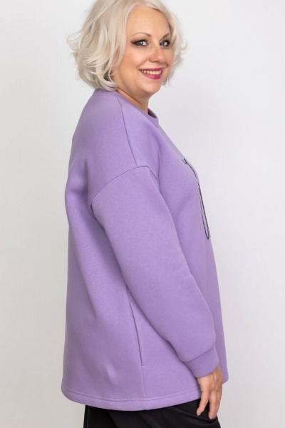 Джемпер женский хлопковый с карманами и начесом Camelia 2436 1 - фото 5