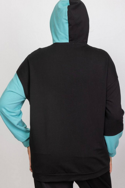 Худи спортивный прямого силуэта из хлопка с капюшоном Camelia 2435 1 - фото 5