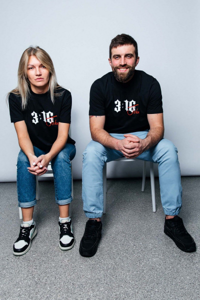 Черная хлопковая футболка мужская MariSt 22003 черный - фото 5