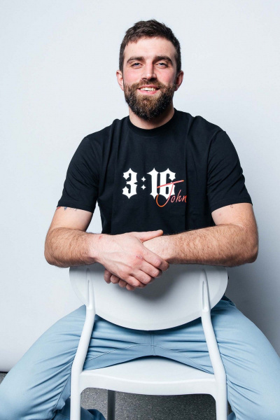 Черная хлопковая футболка мужская MariSt 22003 черный - фото 3