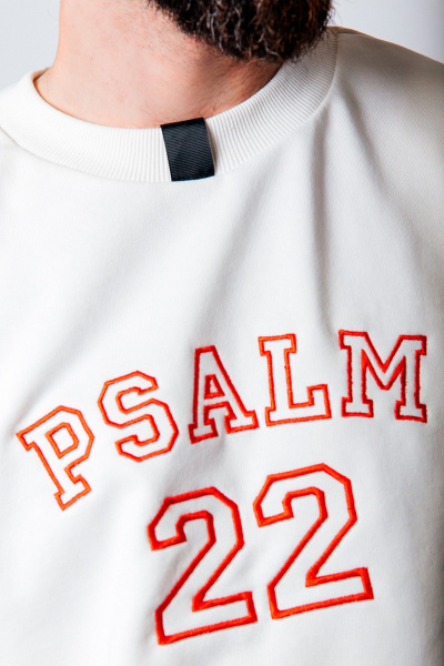 Молочный свитшот свободного кроя мужской MariSt 32001 молочный - фото 2