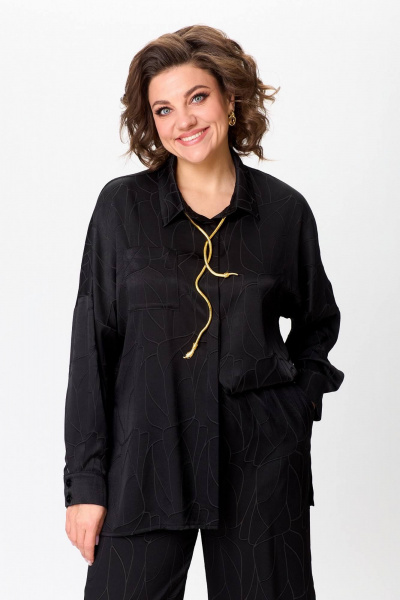 Костюм из ткани с рисунком в нарядном стиле Koketka i K 1246 - фото 10