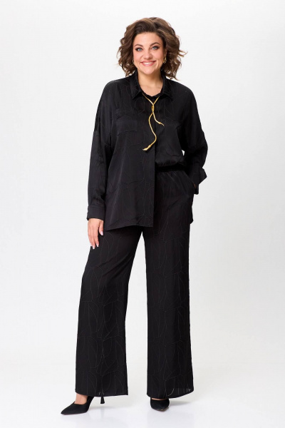 Костюм из ткани с рисунком в нарядном стиле Koketka i K 1246 - фото 9