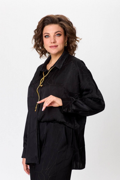 Костюм из ткани с рисунком в нарядном стиле Koketka i K 1246 - фото 2