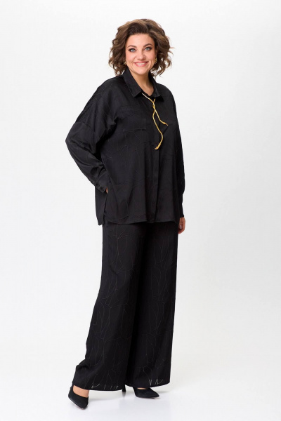 Костюм из ткани с рисунком в нарядном стиле Koketka i K 1246 - фото 1