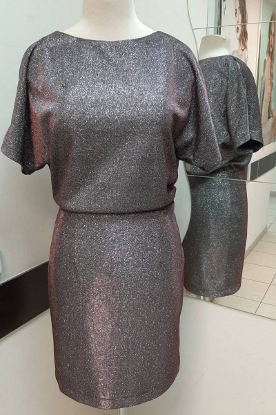 Платье с длинным рукавом из трикотажа для повседневной носки S. Veles 3-220 - фото 1