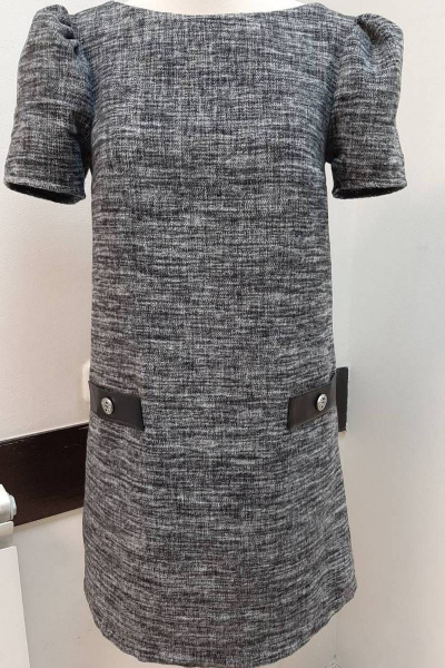 Платье демисезонное с коротким рукавом из текстиля S. Veles 3-222 - фото 2