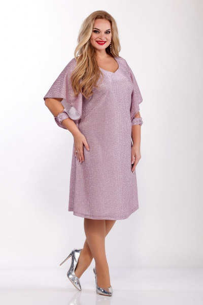 Платье Belinga 1096 розов.тона - фото 2