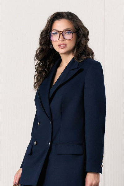 Костюм с жакетом со стоячим воротником и брюками Lissana 4958 - фото 2