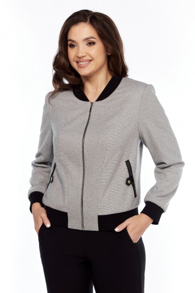 Демисезонный костюм из трикотажа: бомбер и юбка БагираАнТа 996 - фото 3