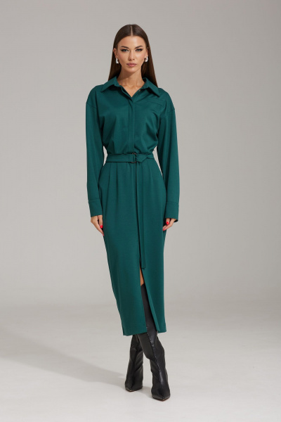 Платье с вытачками, расклешенное, из трикотажа N.O.W. 1480 - фото 4