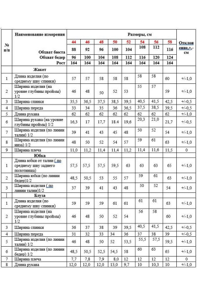 Летний деловой комплект из ткани: жакет, блуза и юбка Alani Collection 1872 лаванда - фото 8