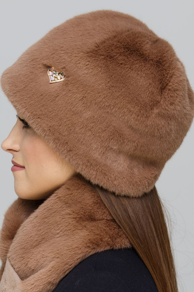 Шапка Зима Фэшн 021-к-09 бежевый_tissavel - фото 5