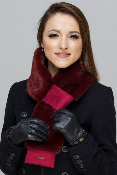 Горжетка Зима Фэшн 032-к-23 винный_tissavel - фото 2