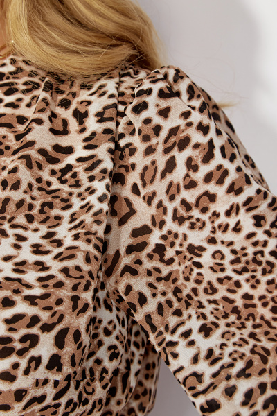 Платье на запах из шифона с юбкой-клёш Algranda А4032-1 - фото 6