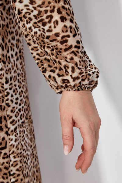 Платье на запах из шифона с юбкой-клёш Algranda А4032-1 - фото 7