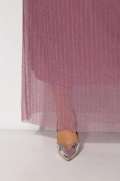 Платье большого размера с плиссировкой и декольте на запах Algranda А4036-1 - фото 7