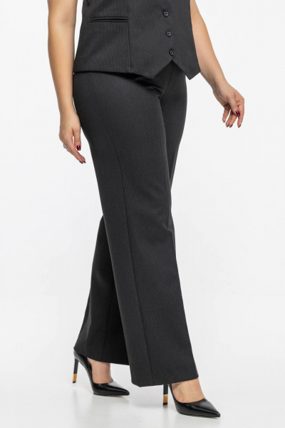 Классические брюки из ткани с молнией на боковом шве Avila 0992 черный - фото 5