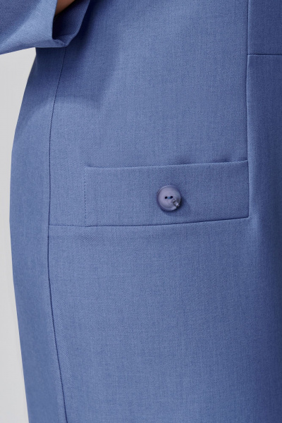 Полуприлегающее платье из костюмной ткани с застежкой Орхидея 1470 - фото 5